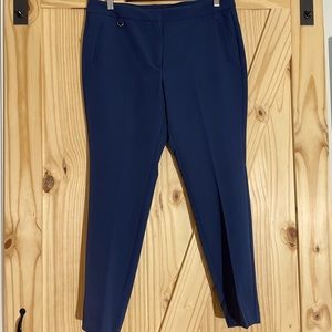 Navy Slim Fit Ankle Slacks in size 10.